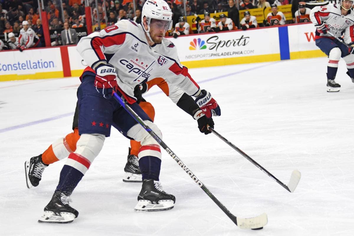 Pierre-Luc Dubois is looking sharp early on with Capitals