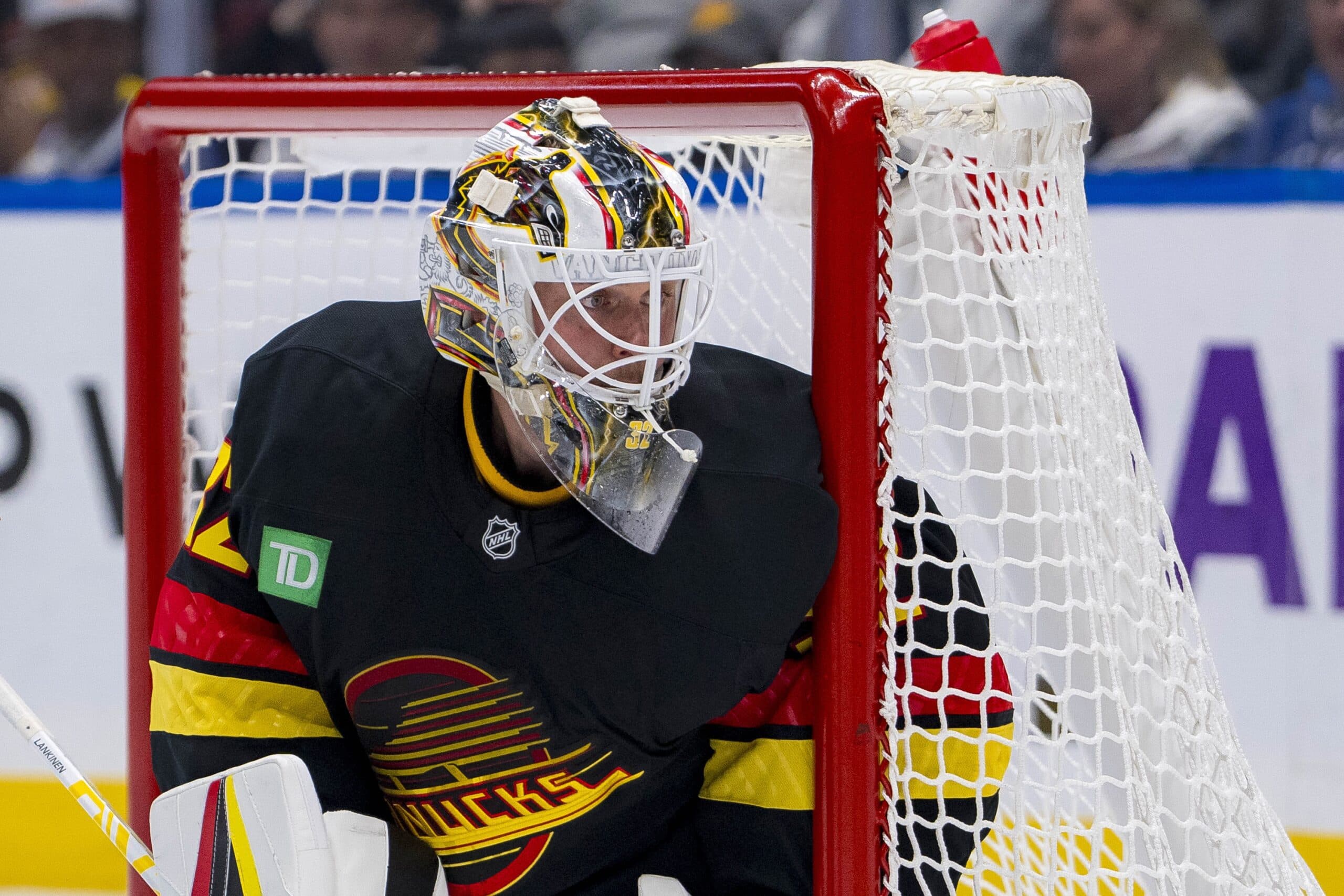 Vancouver Canucks goaltender Kevin Lankinen.