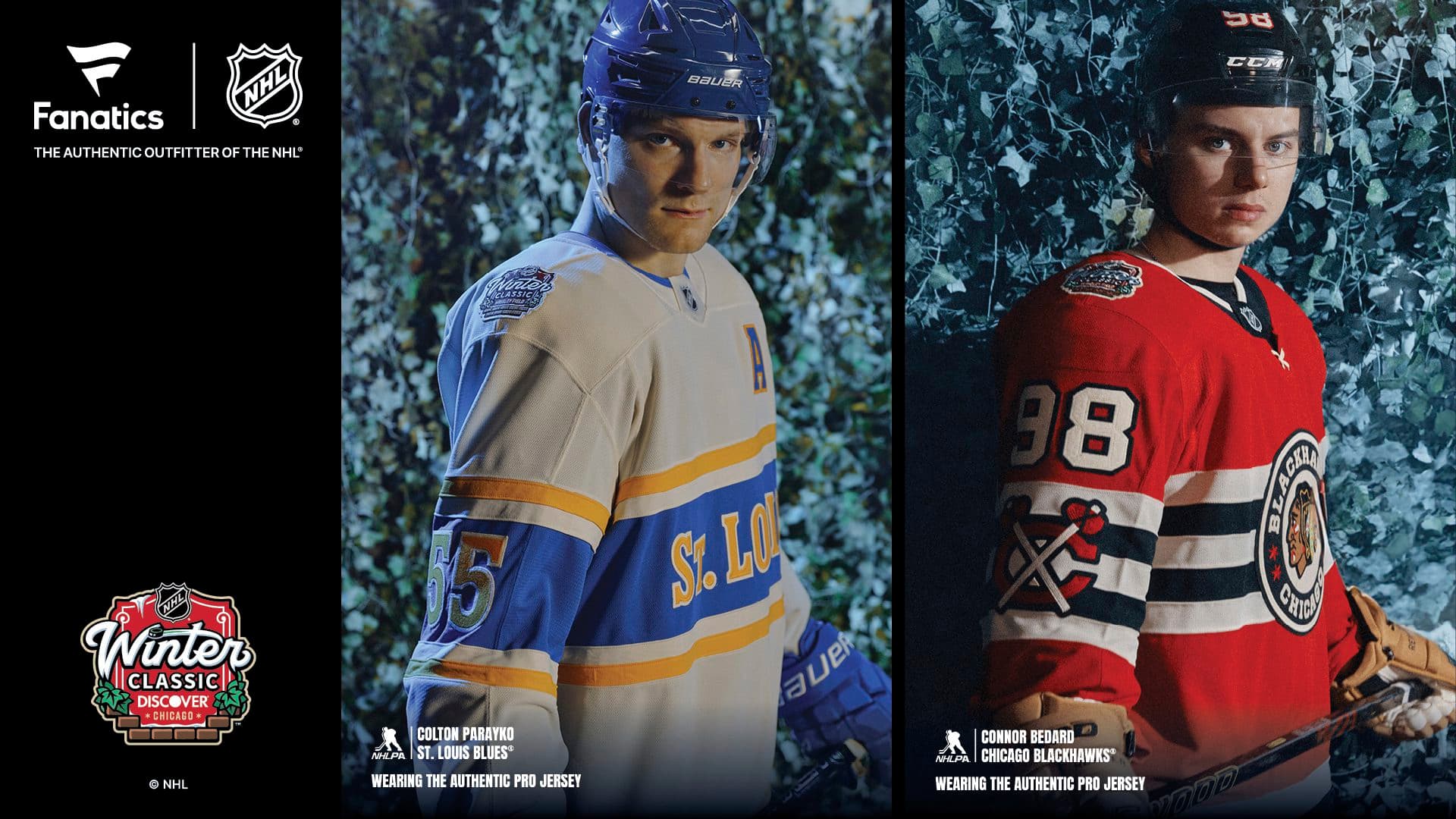 Blues, Blackhawks reveal jerseys for 2025 Winter Classic