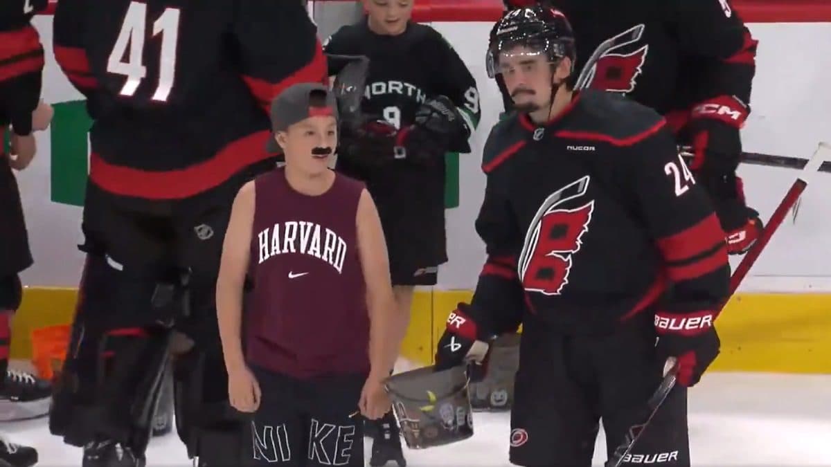 Fan dressed as Hurricanes’ Seth Jarvis joins team for Halloween Storm Surge