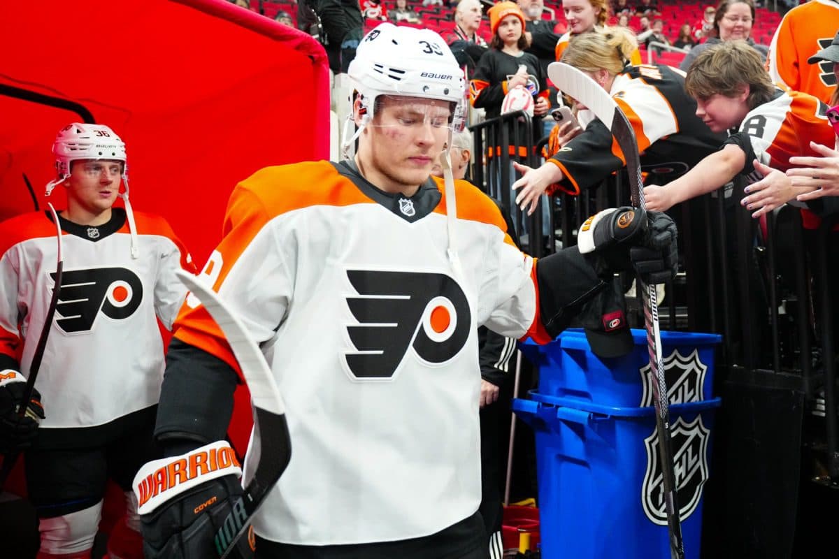 Philadelphia Flyers forward Matvei Michkov