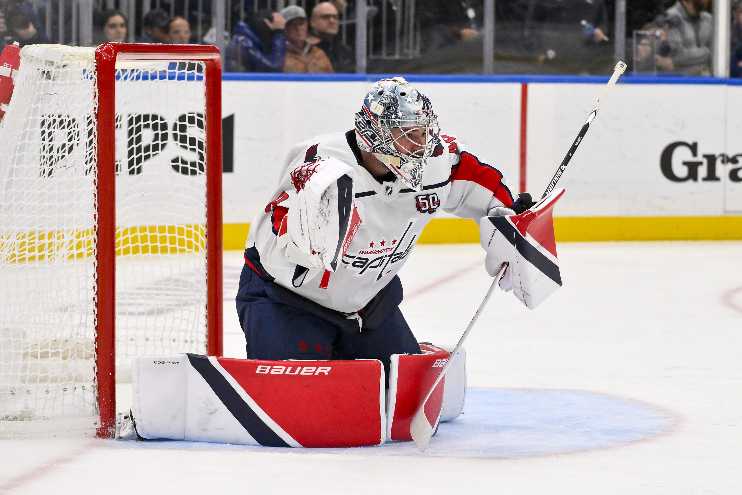 Washington Capitals goaltender Logan Thompson.