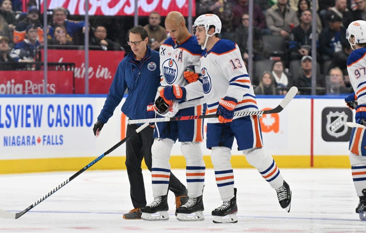 Oilers’ Darnell Nurse to miss 5-10 days with upper-body injury