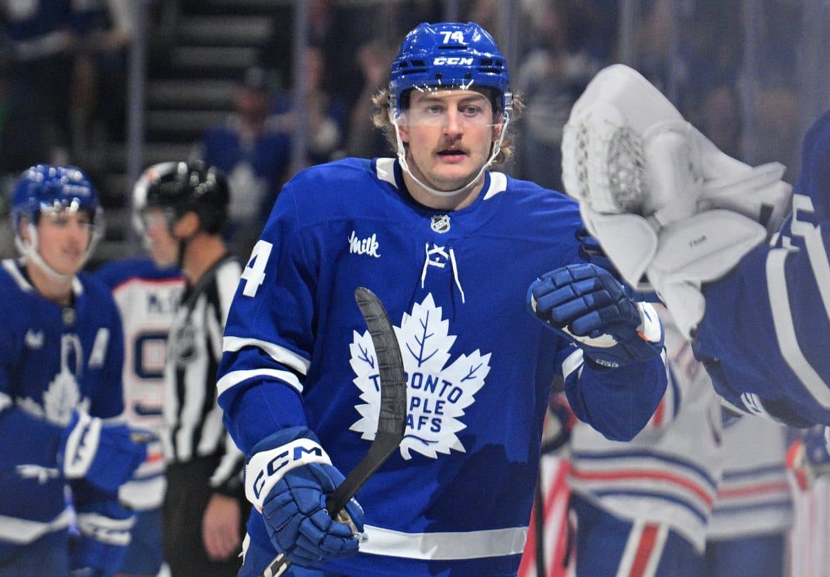 Maple Leafs’ Bobby McMann leaves game against Panthers with lower-body injury