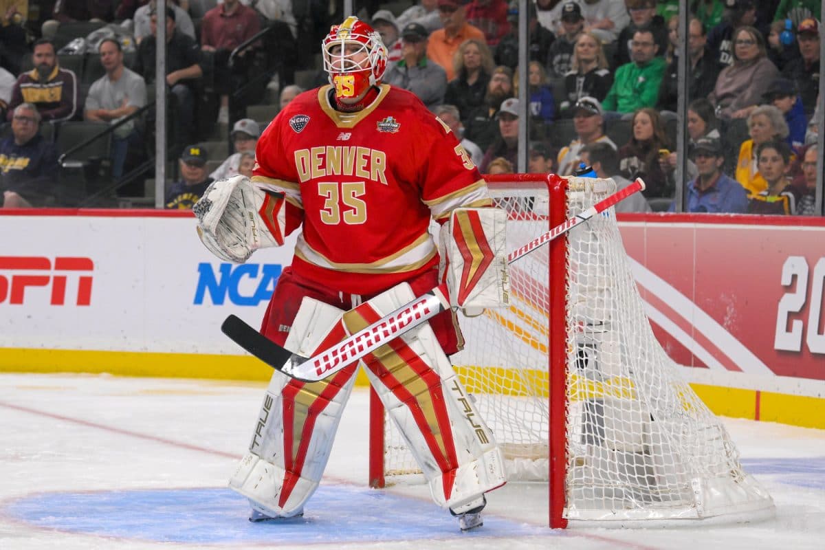 Denver University goaltender Matt Davis