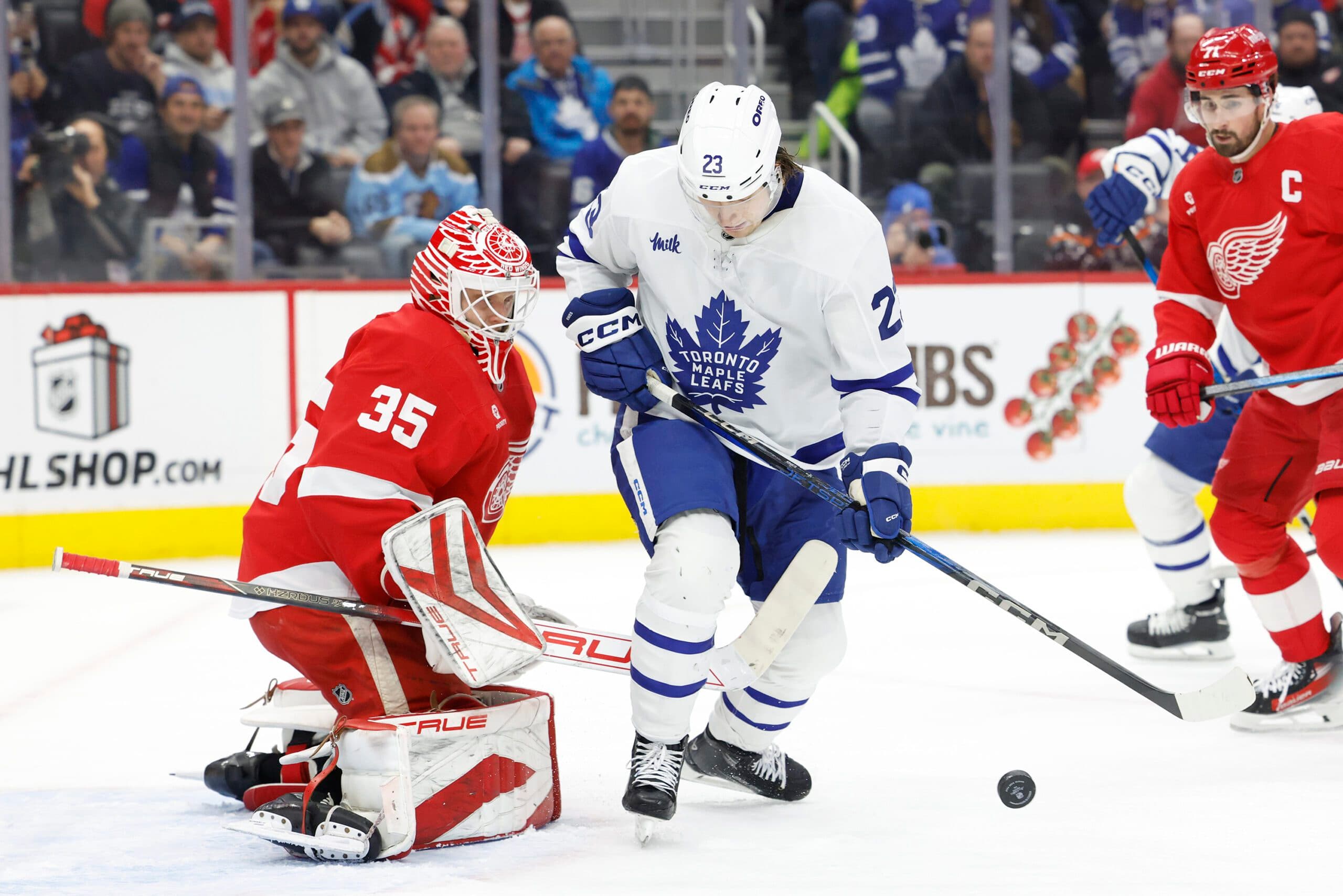 Red Wings’ Ville Husso secures first victory in more than a calendar year with win over Maple Leafs