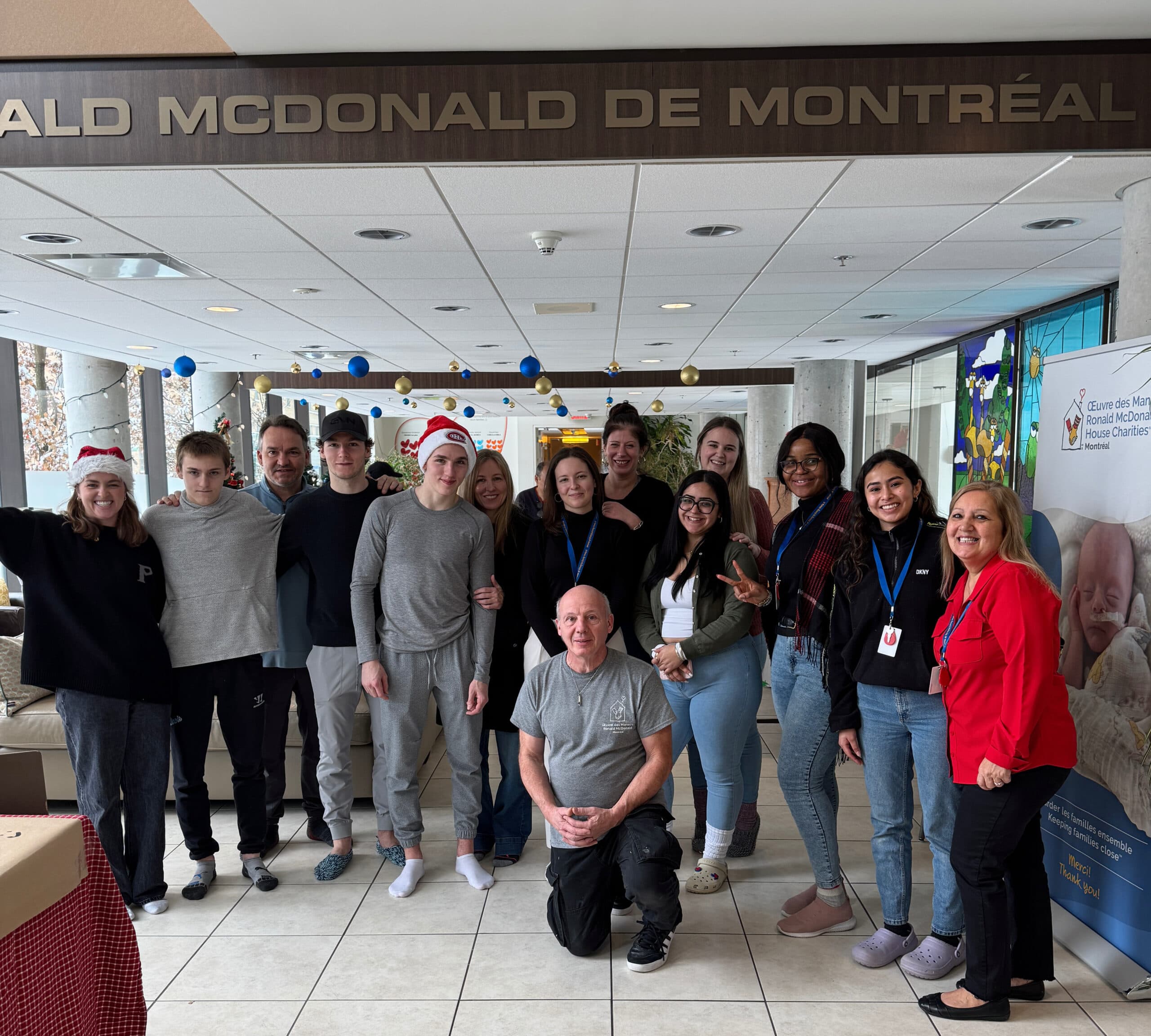 The Hutsons at Ronald McDonald House