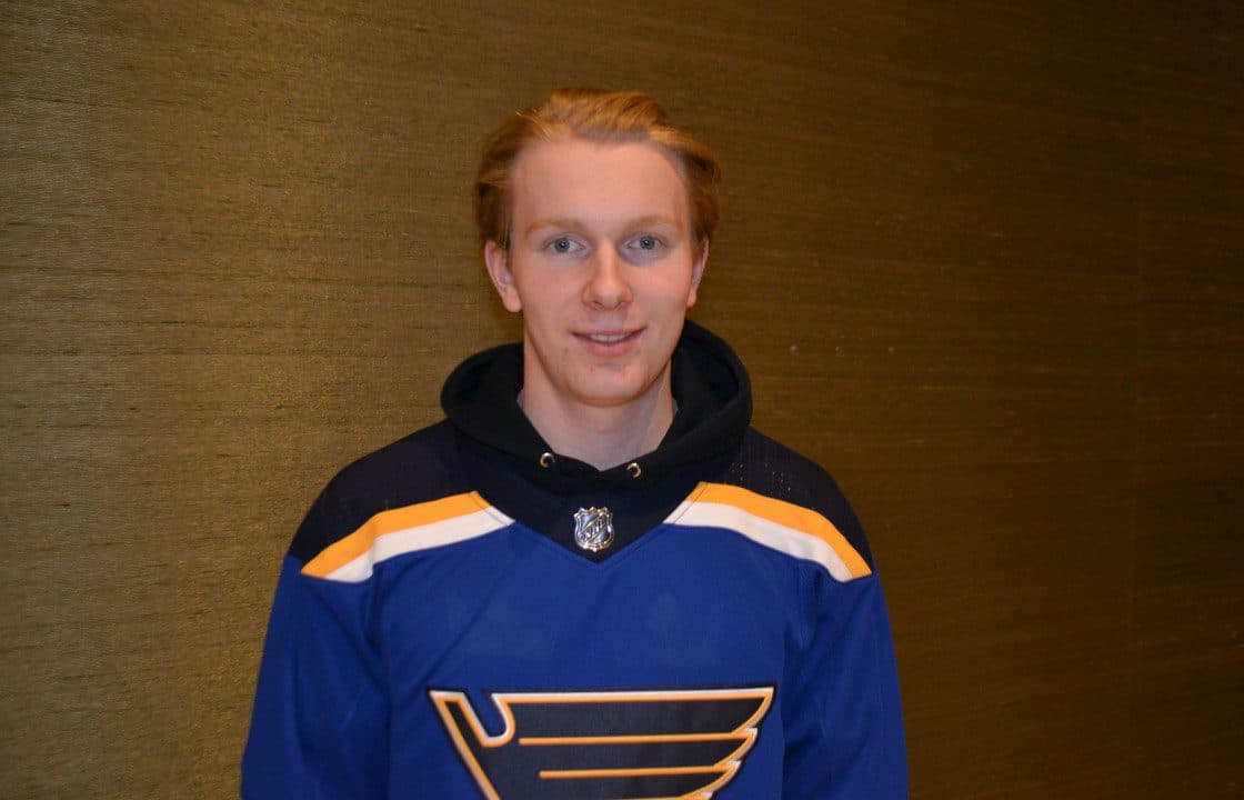 Blues’ Otto Stenberg looking forward to new challenges in North America