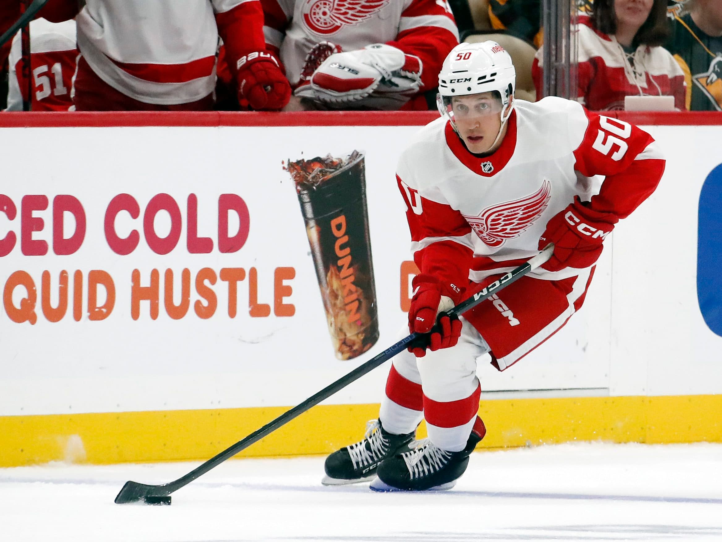 Red Wings’ Dominik Shine’s journey to the NHL is the ultimate underdog story