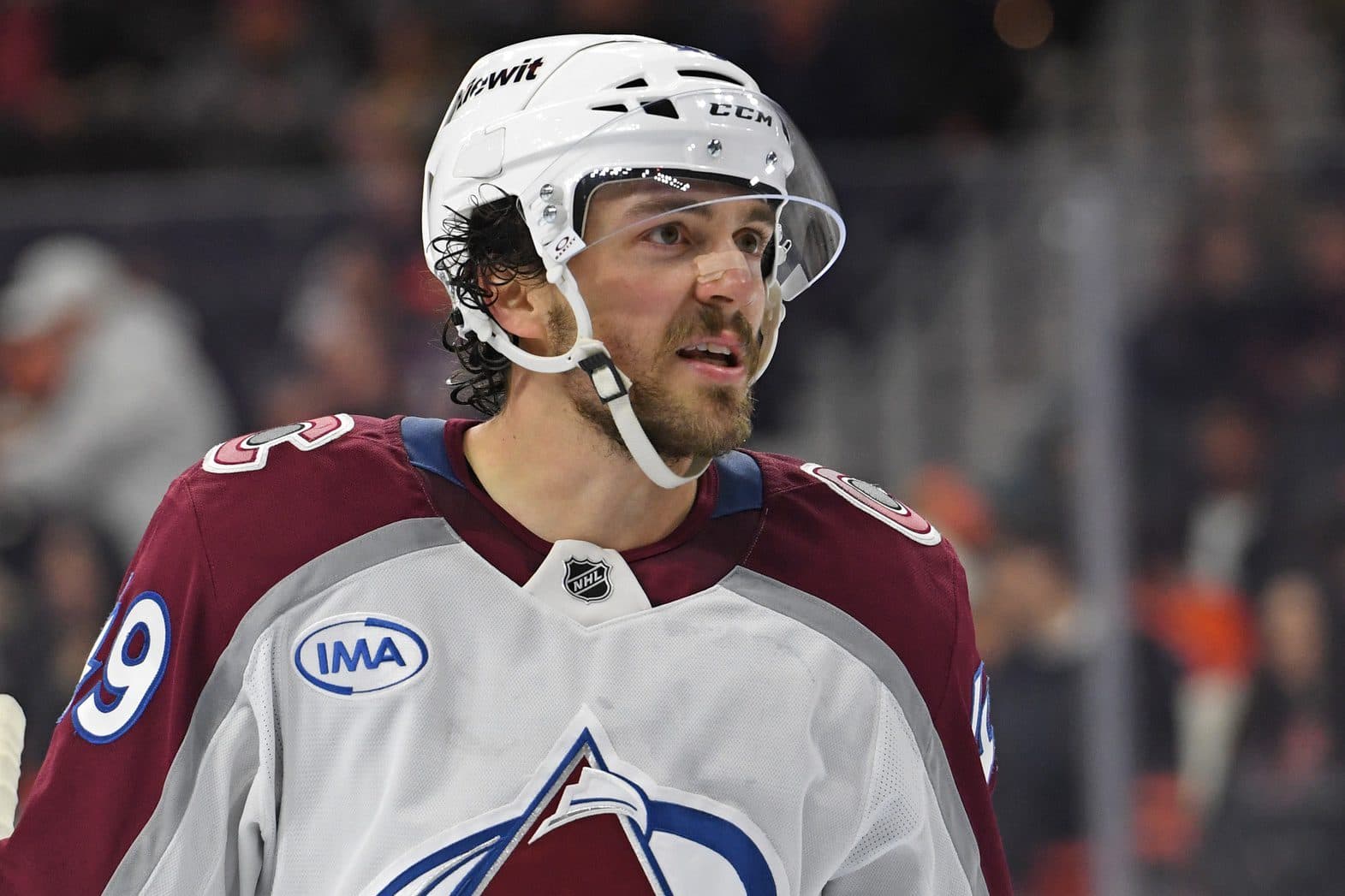 Colorado Avalanche defenseman Samuel Girard (49) against the Philadelphia Flyers at Wells Fargo Center.