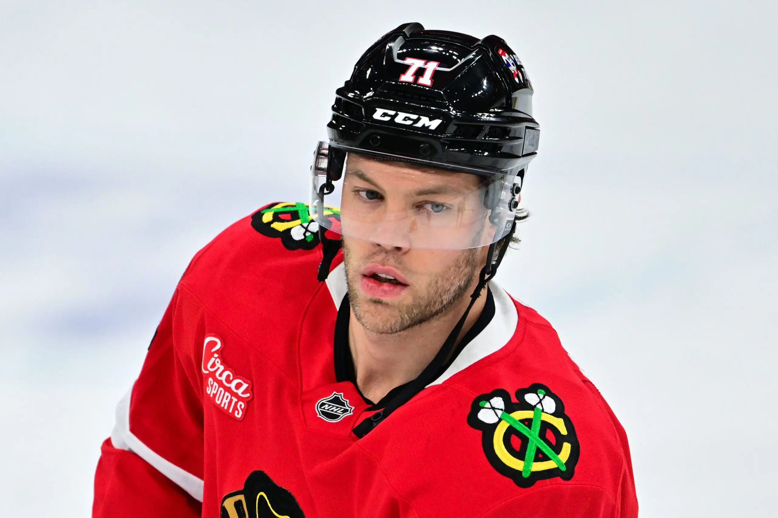 Chicago Blackhawks left winger Taylor Hall