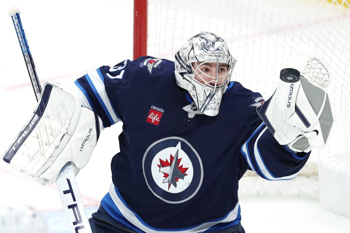 Jets’ Connor Hellebuyck becomes third-fastest goalie in NHL history to reach 300 wins