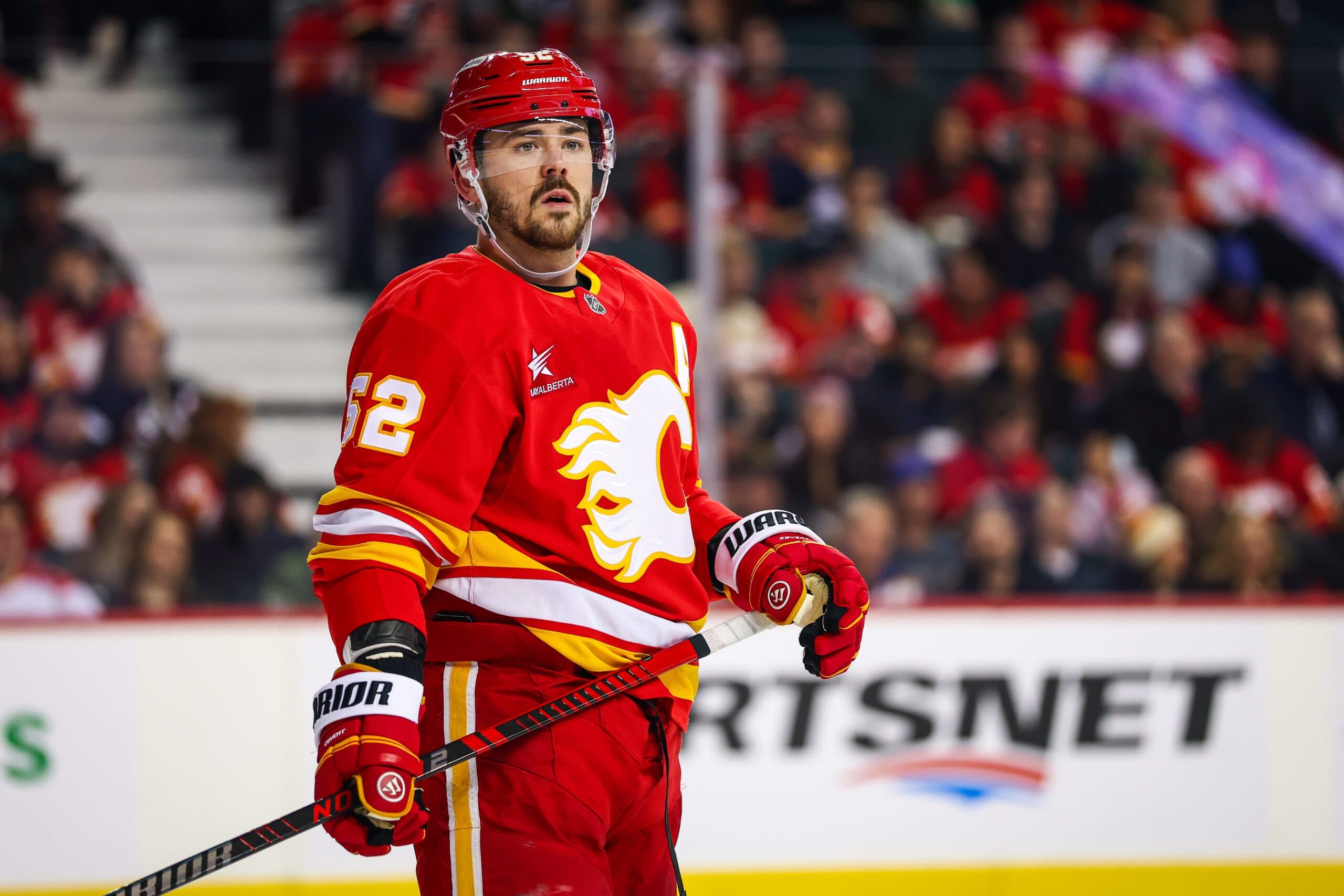 Calgary Flames defenseman MacKenzie Weegar