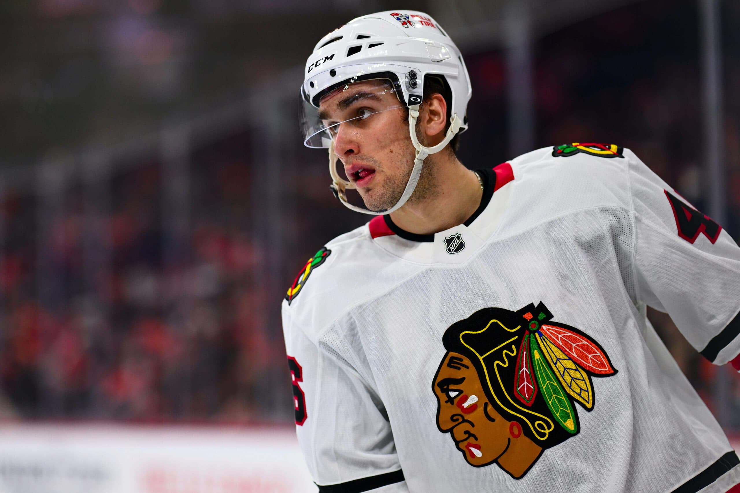 Blackhawks place Louis Crevier on injured reserve; Artyom Levshunov recalled