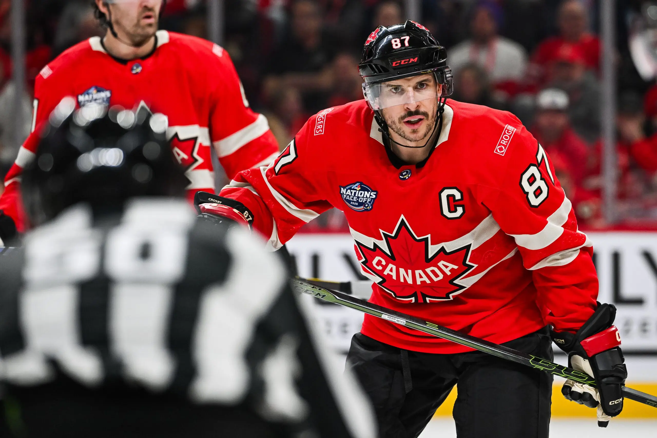 Team Canada center Sidney Crosby