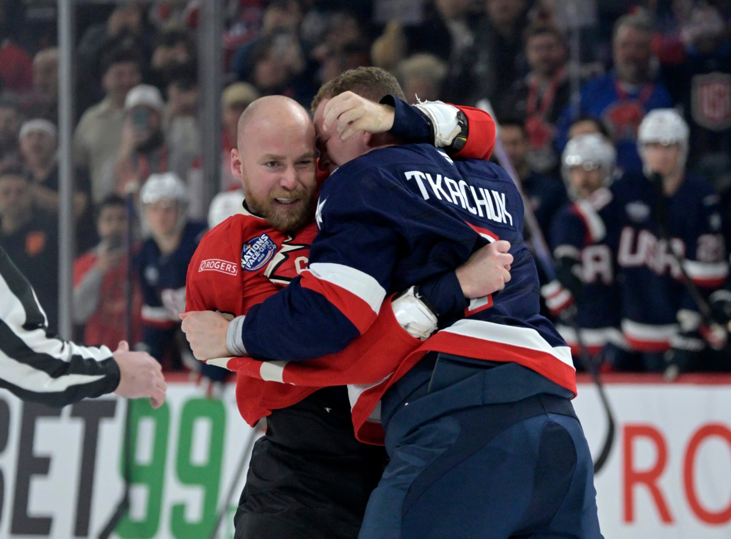 Canada, USA get into three fights in nine seconds to open 4 Nations Face-Off game