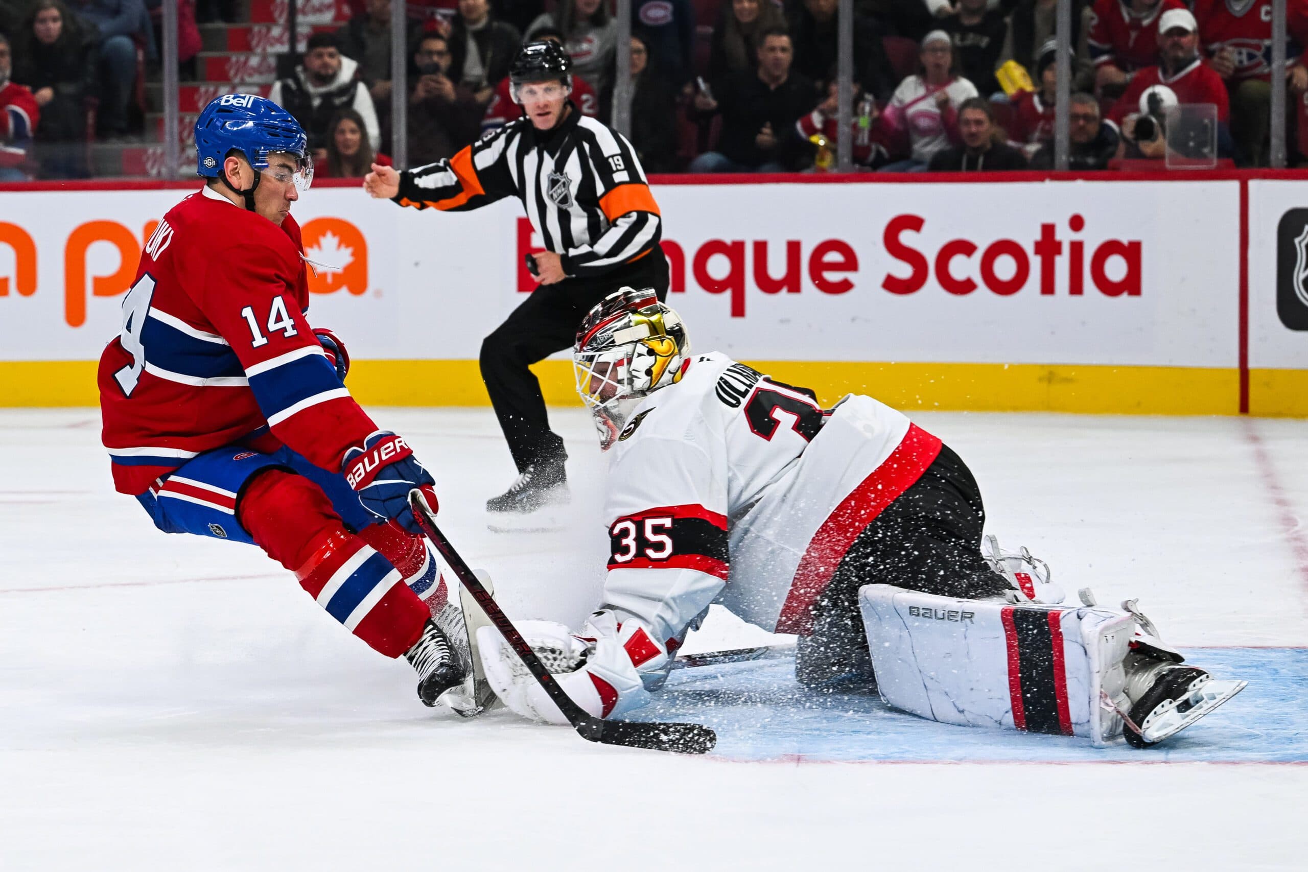 Nick Suzuki and Linus Ullmark