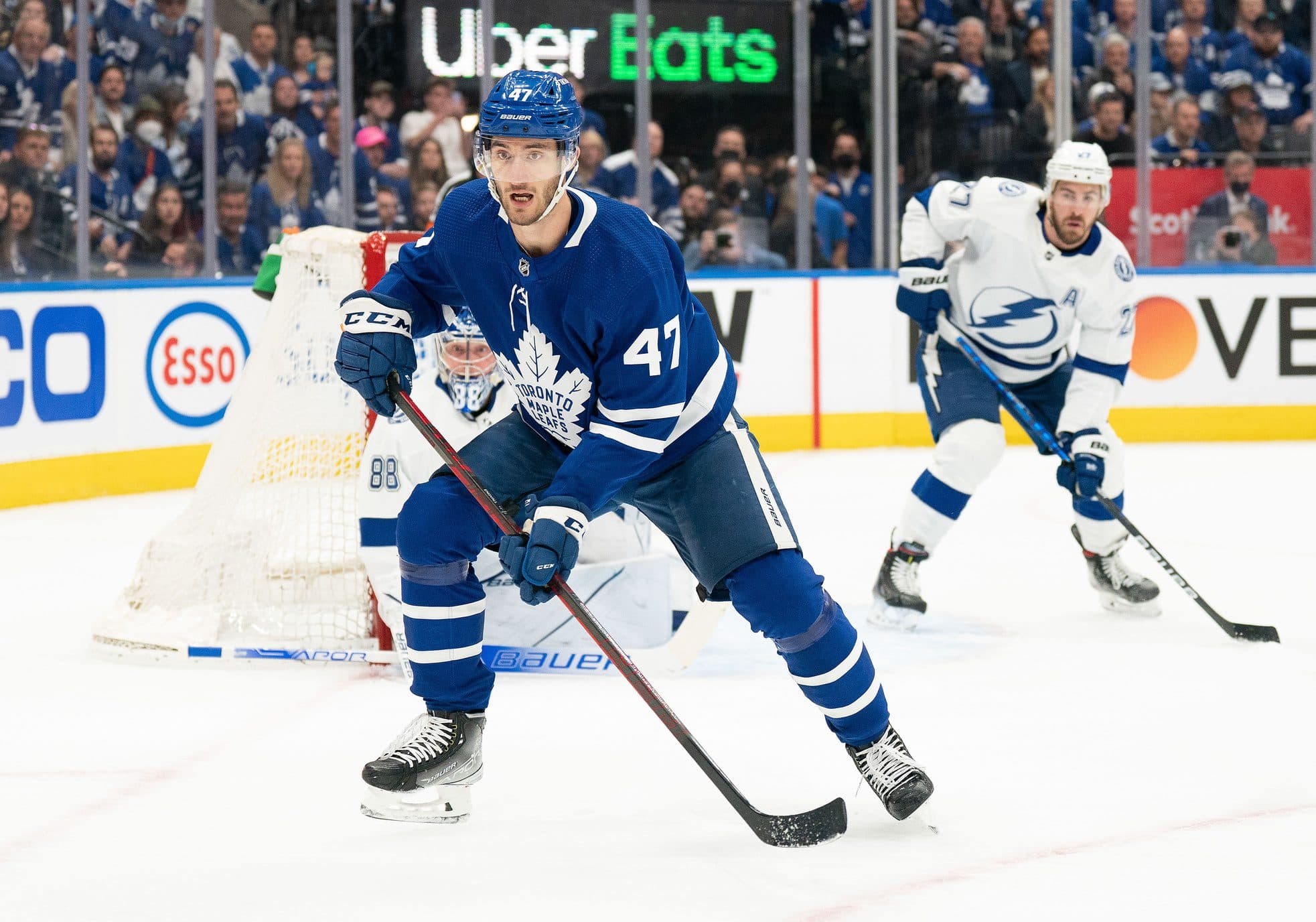 Toronto Maple Leafs’ Pierre Engvall and Timothy Liljegren out for start of training camp