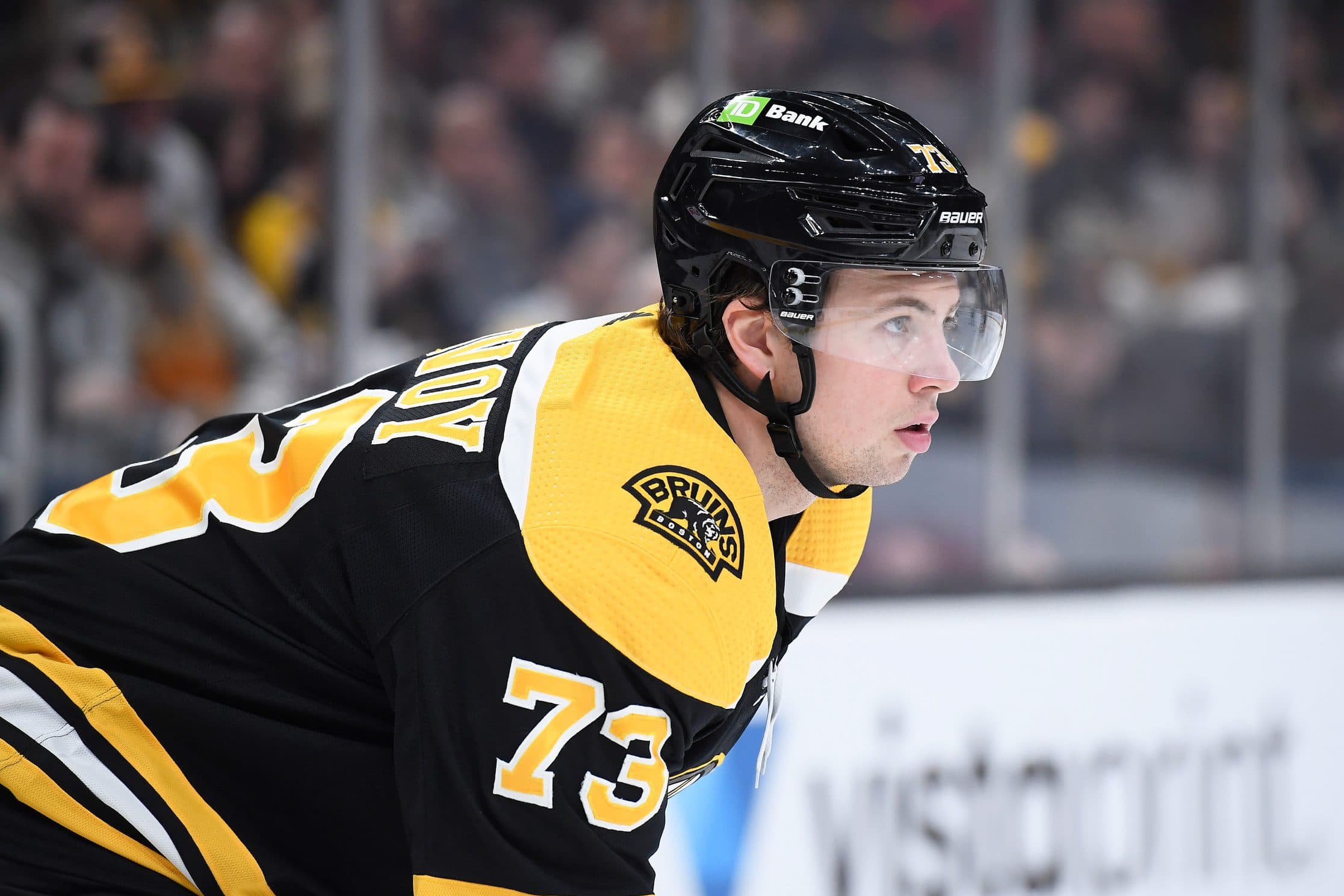 Bruins’ Charlie McAvoy leaves game against Canadiens after taking puck to face