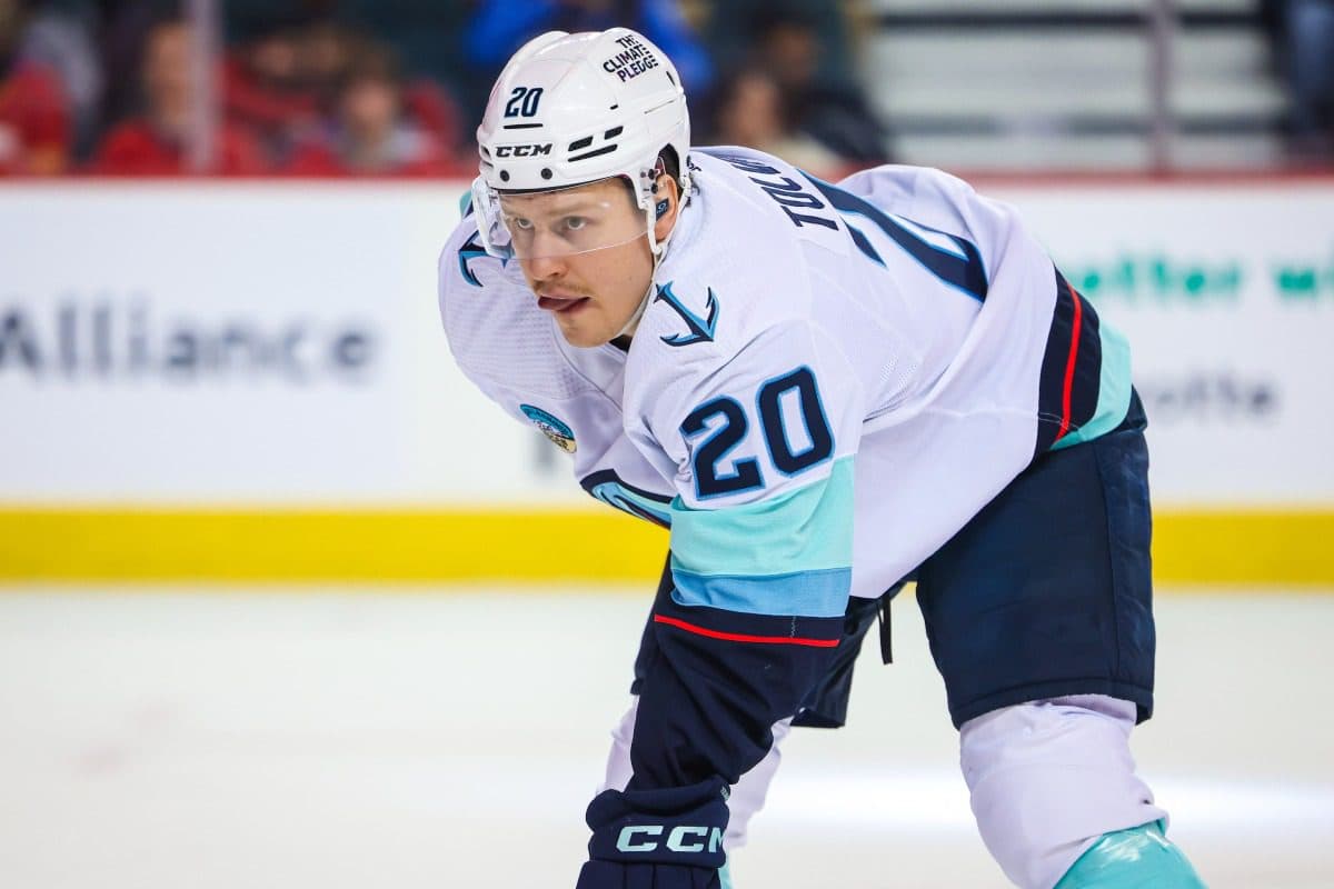 Seattle Kraken forward Eeli Tolvanen