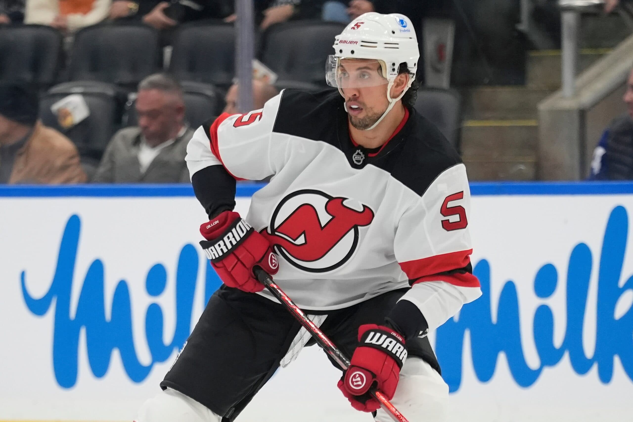 Devils’ Brenden Dillon fined for boarding Blackhawks’ Tyler Bertuzzi