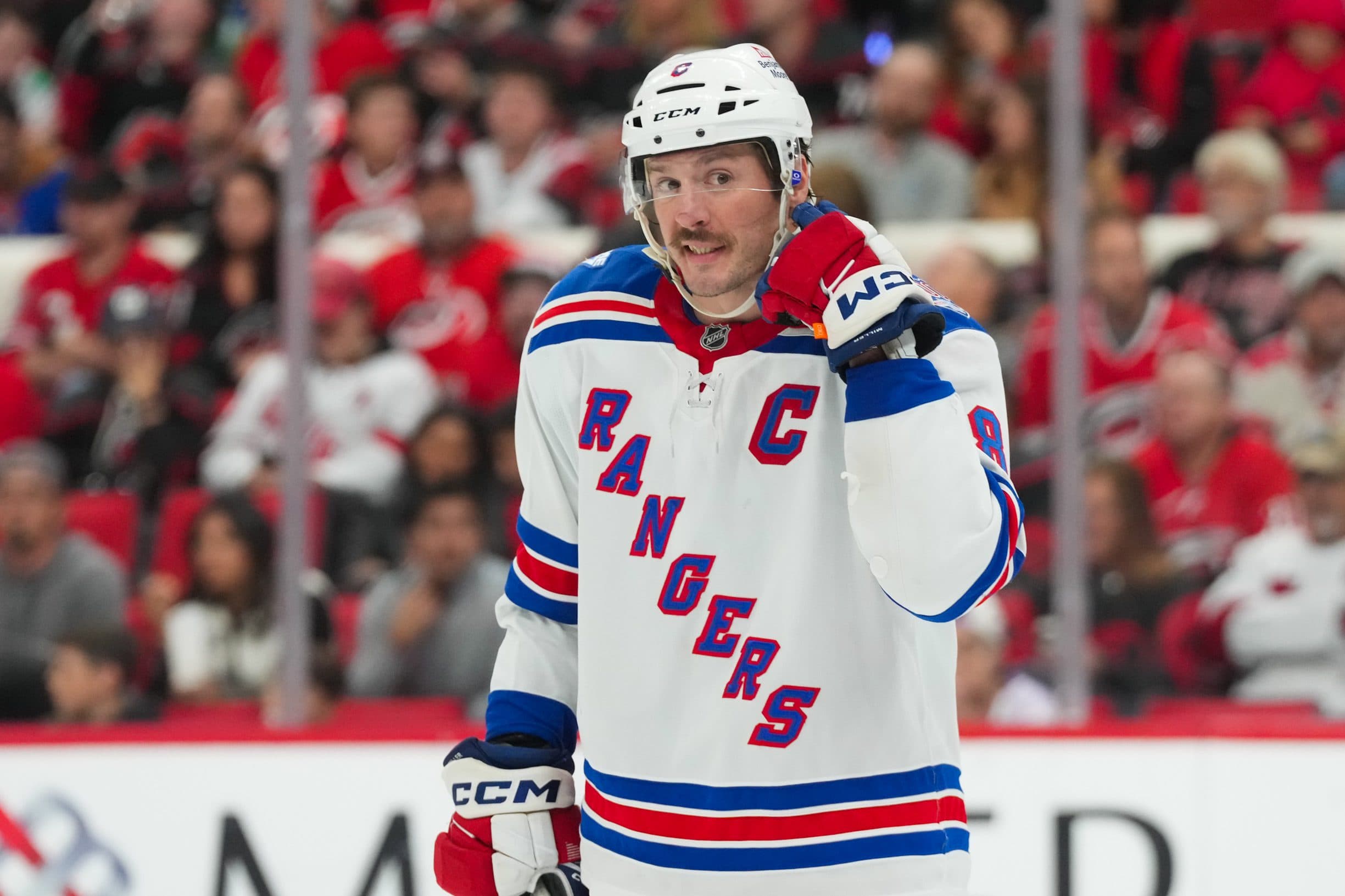 The Rangers' 46 points through 48 games has them in last place in the Eastern Conference.