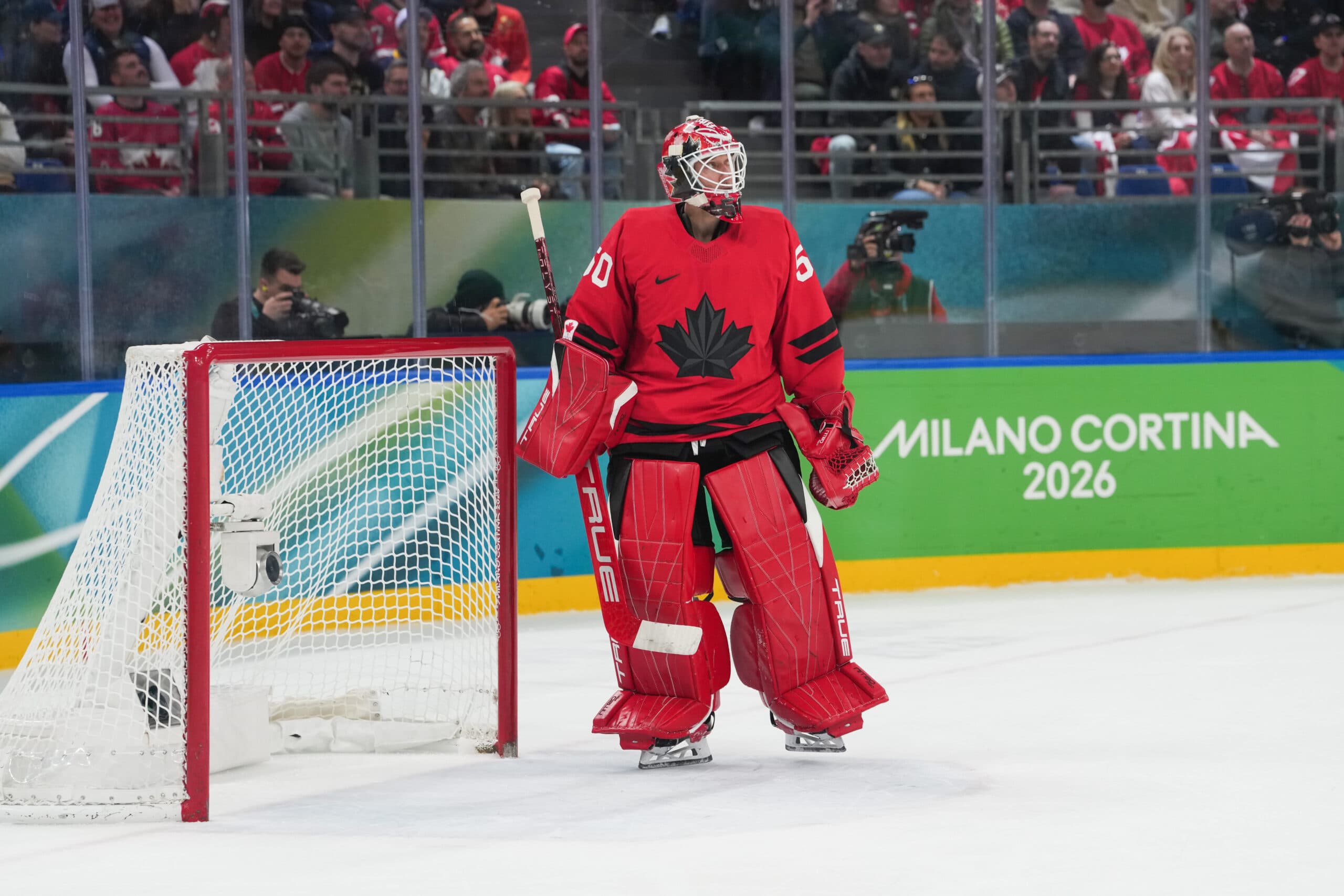 Team Canada goaltender Jordan Binnington
