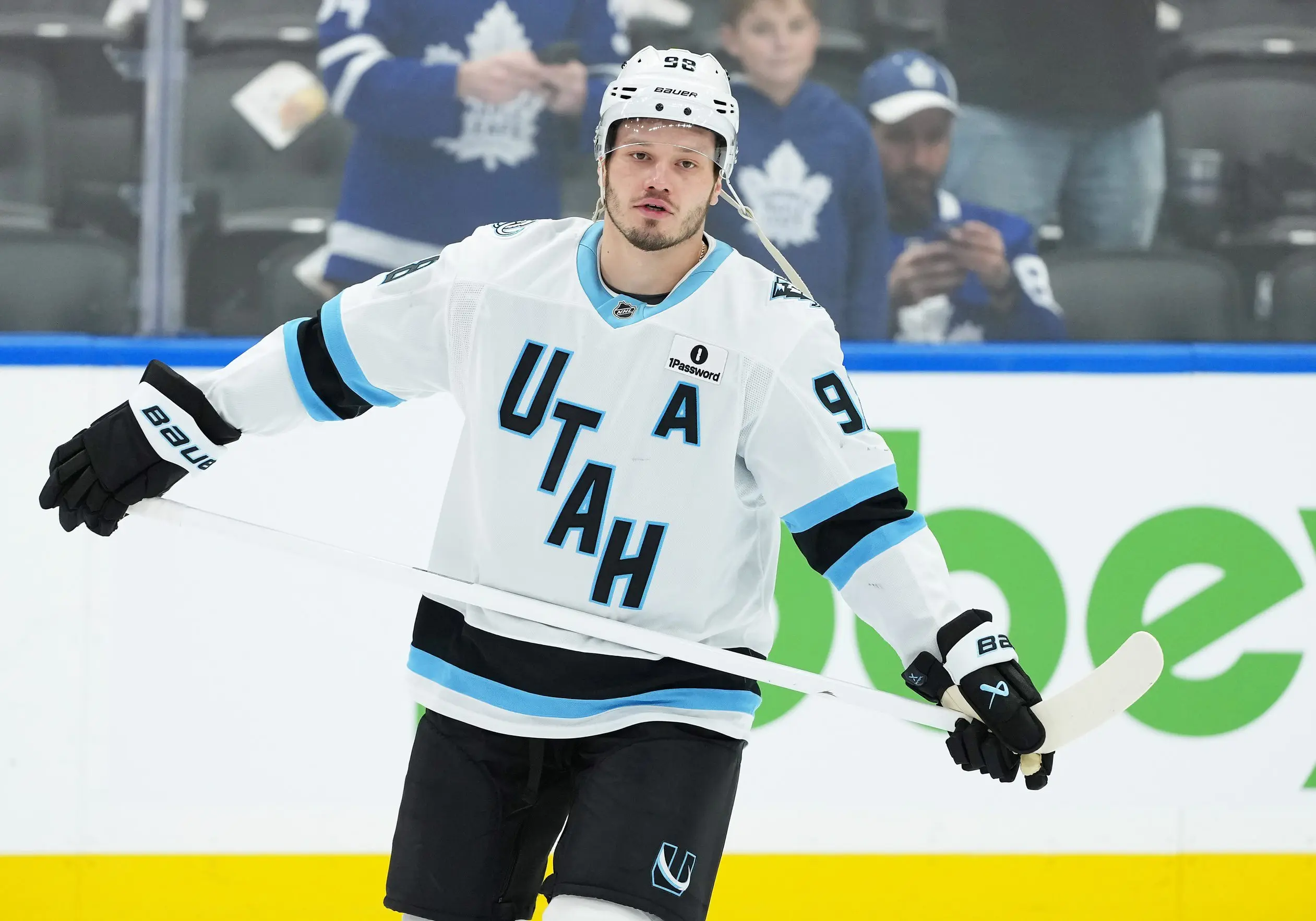 Mammoth’s Mikhail Sergachev leaves game with upper-body injury