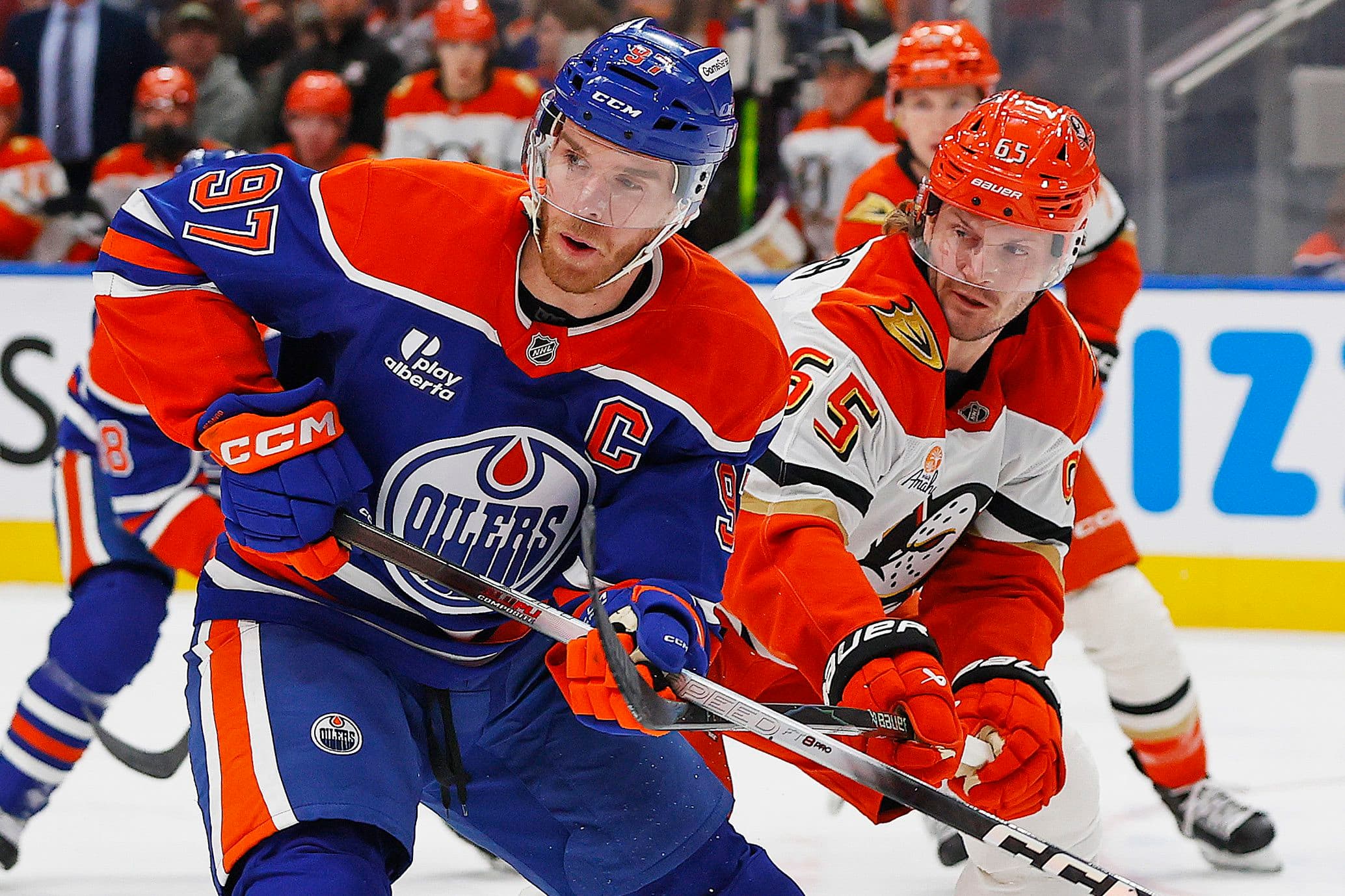 Connor McDavid and Jacob Trouba