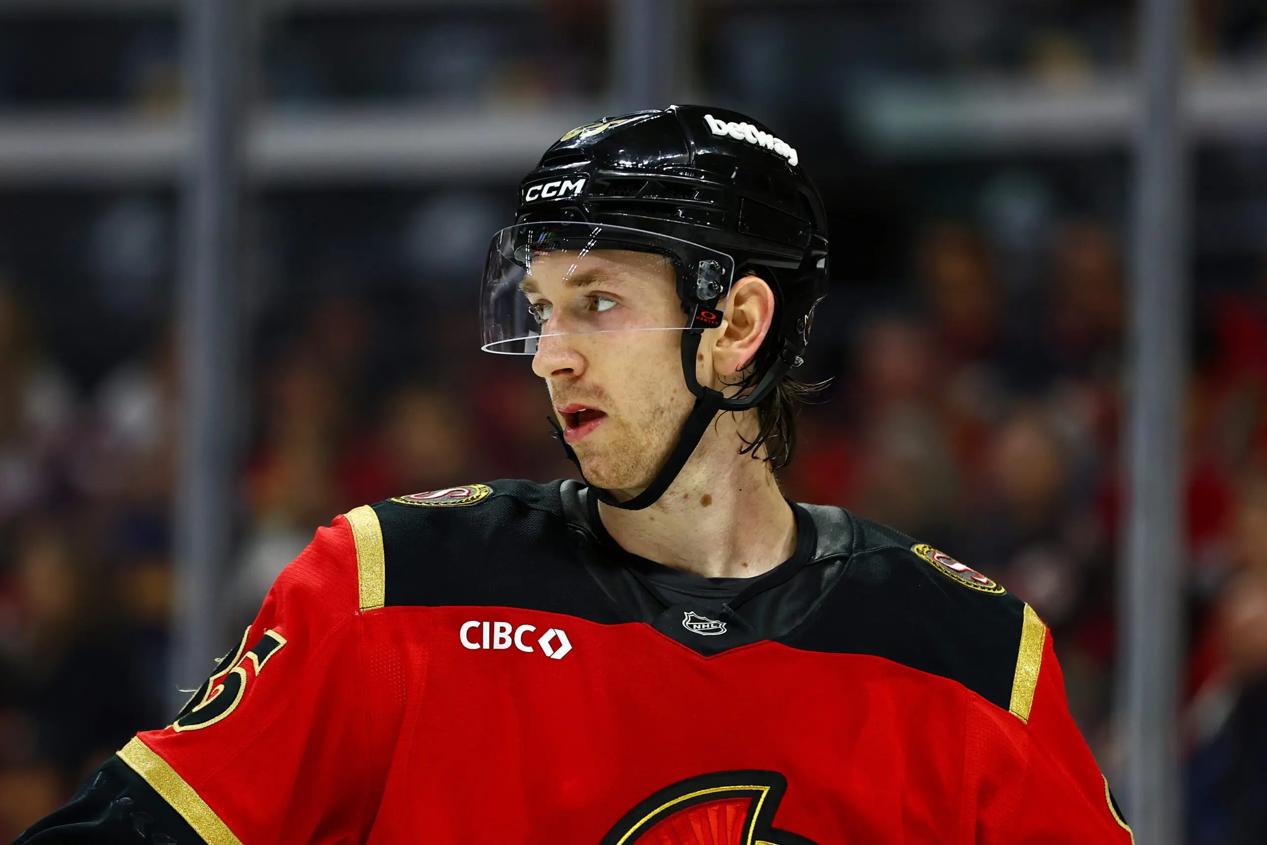 Senators’ Jake Sanderson leaves game against Leafs