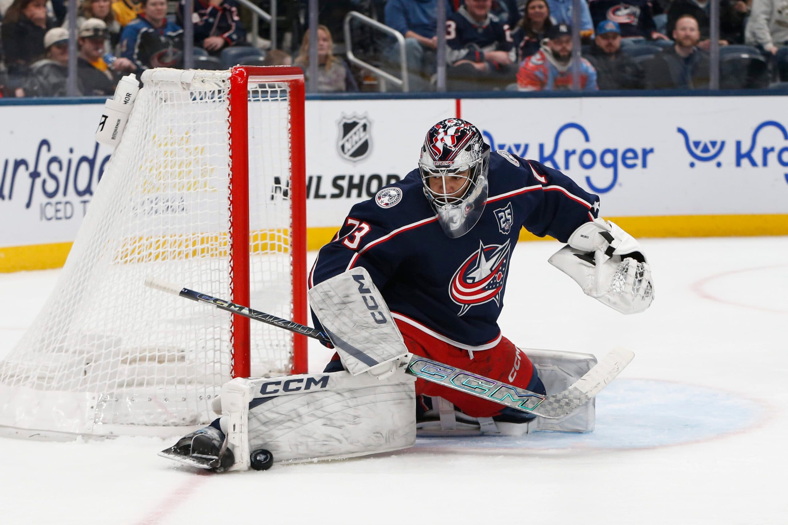 Columbus Blue Jackets goaltender Jet Greaves