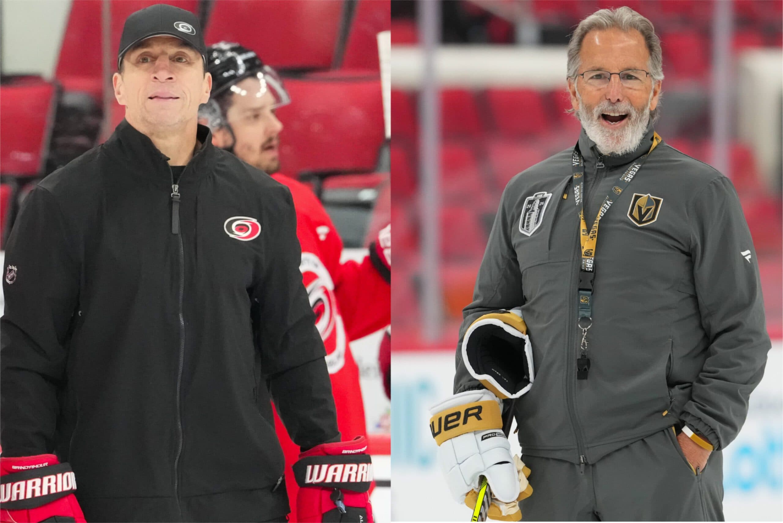 Rod Brind'Amour and John Tortorella (Imagn Images)