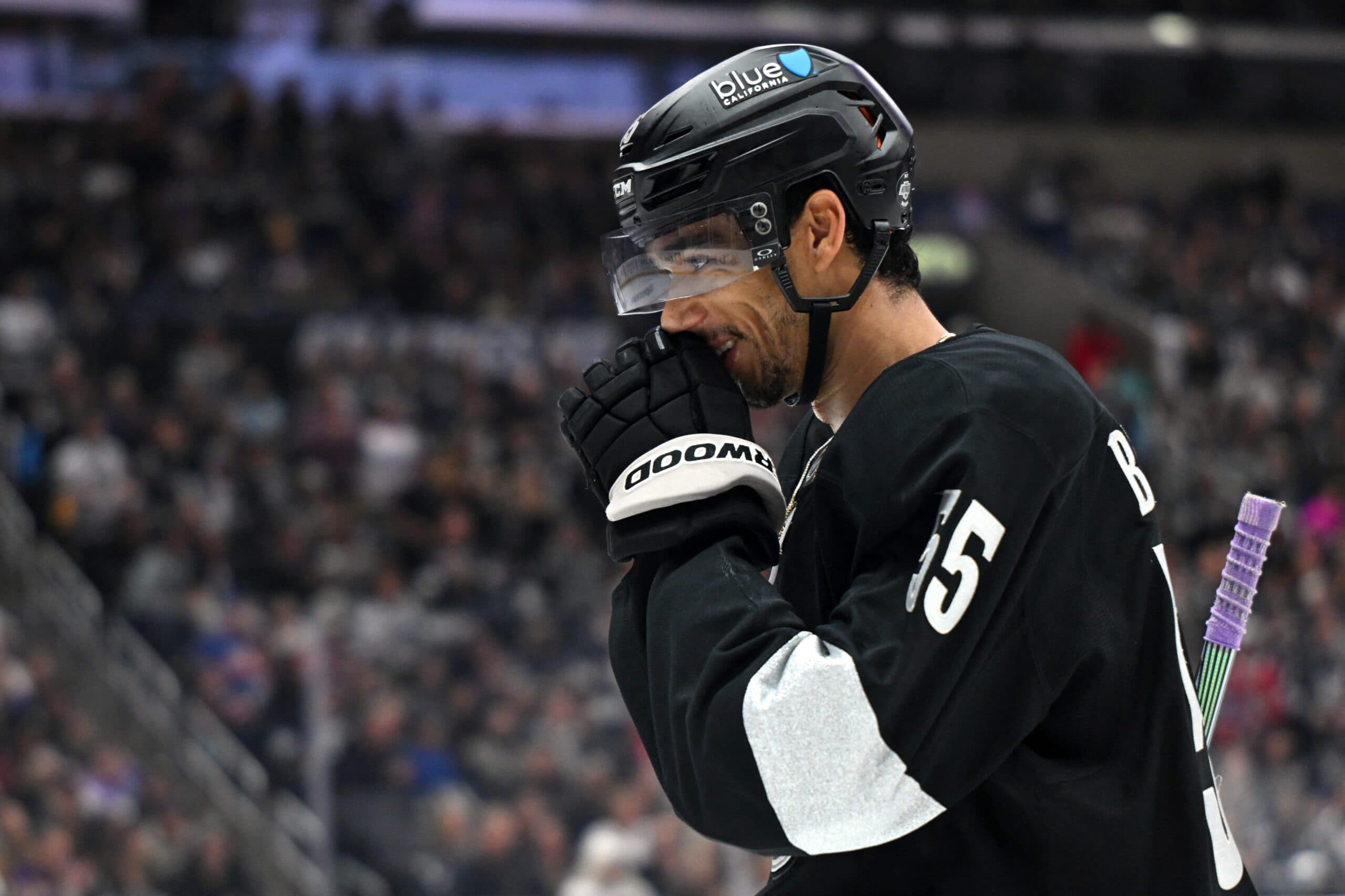 Los Angeles Kings center Quinton Byfield