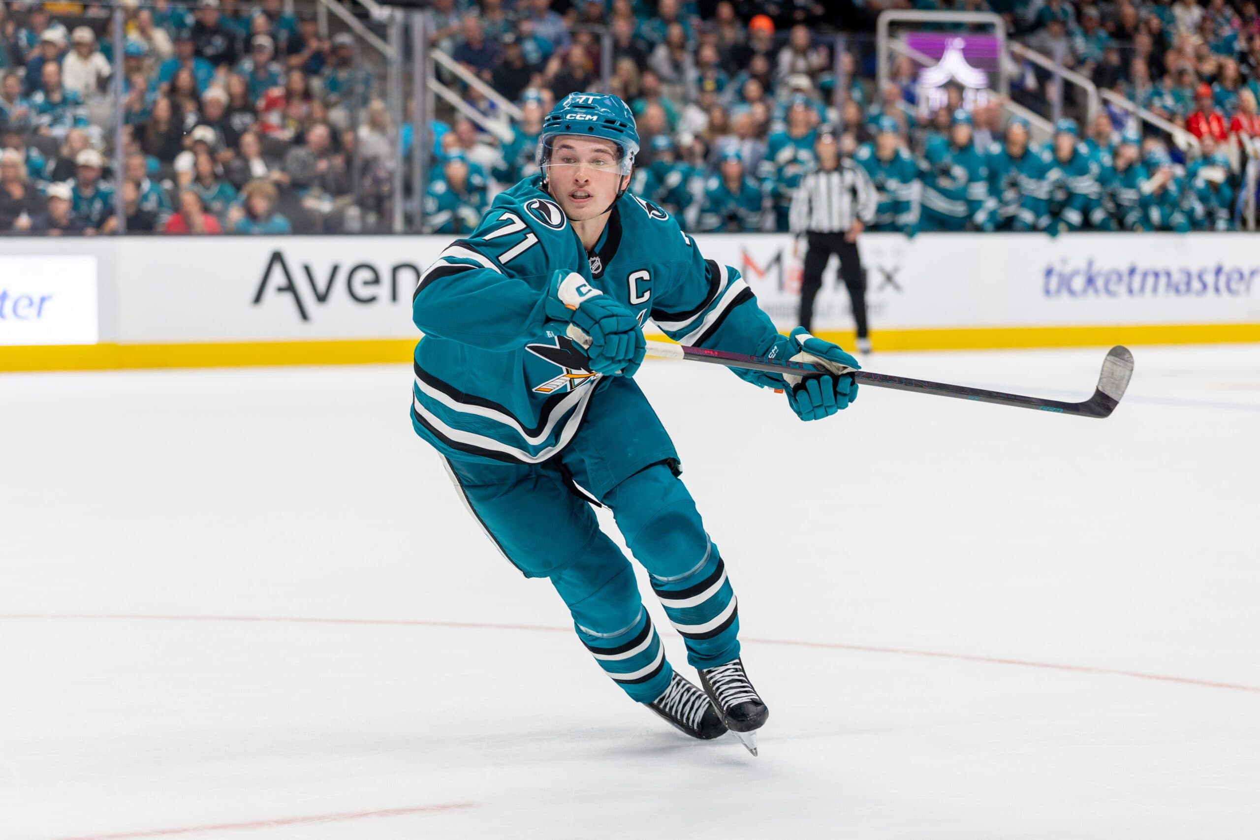 Sharks’ Macklin Celebrini out against Stars with lower-body injury