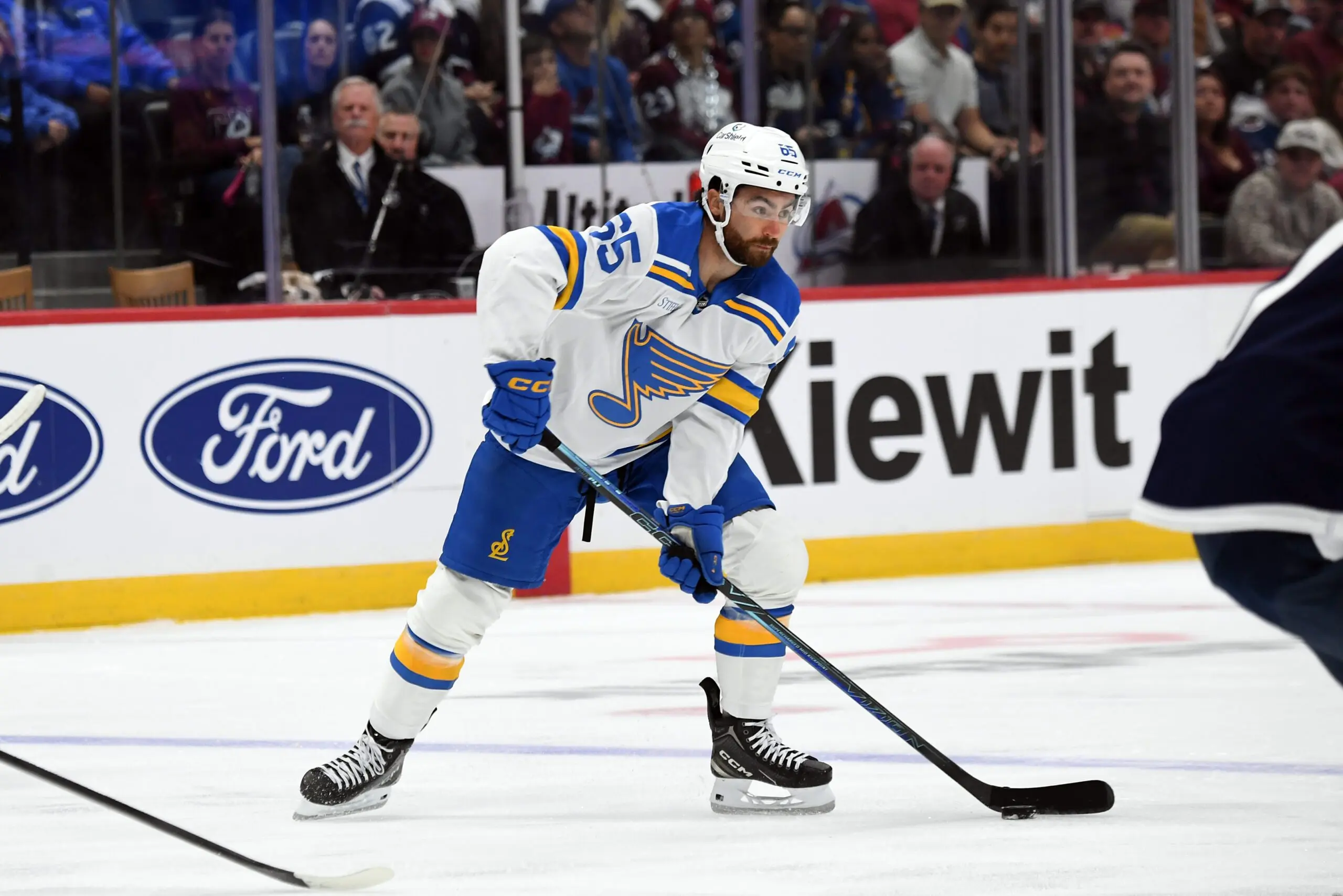 Blues’ Dillon Dube out at least eight weeks with neck injury