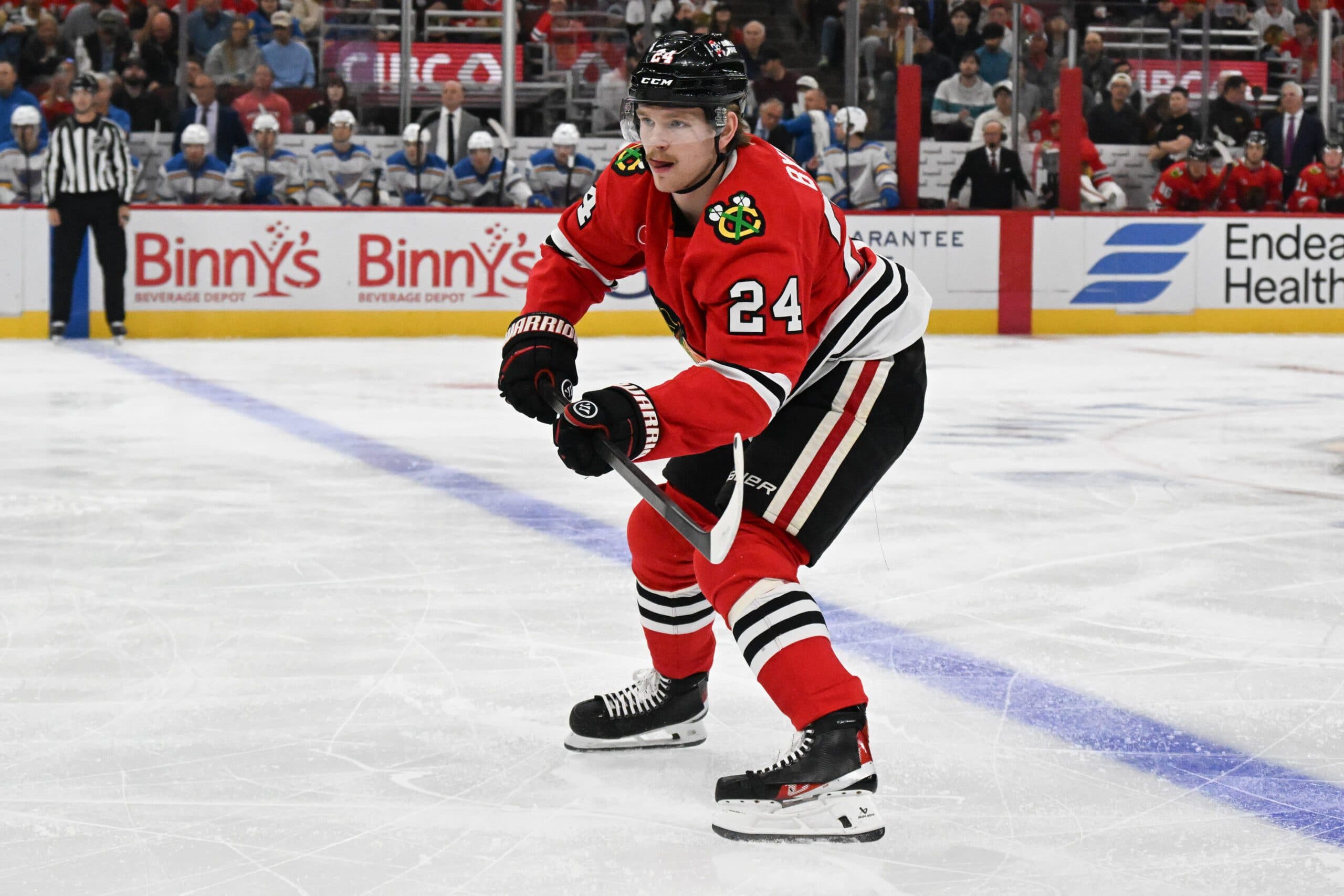 Blackhawks’ Bowen Byram day-to-day with upper-body injury