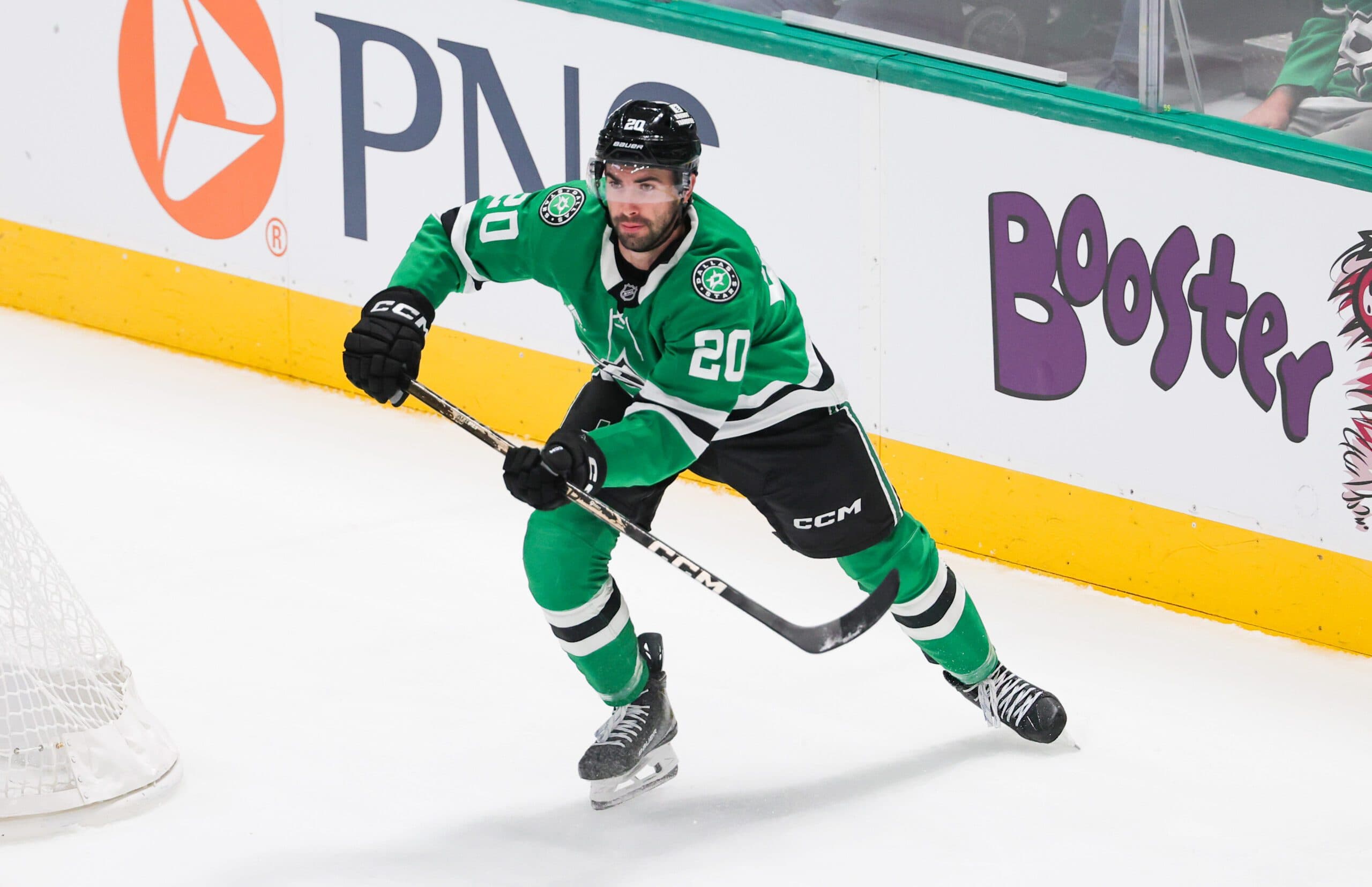 Stars’ Kyle Capobianco exits game vs. Devils with lower-body injury